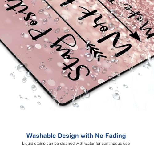 Image of Premium-Textured Mouse Pad, Non-Slip Rubber Base Mousepad for Laptop, Computer & PC, 9.5x7.9 in - Enhanced Precision, Ergonomic Comfort, Ideal for Gaming & Office (Inspirational Quote)