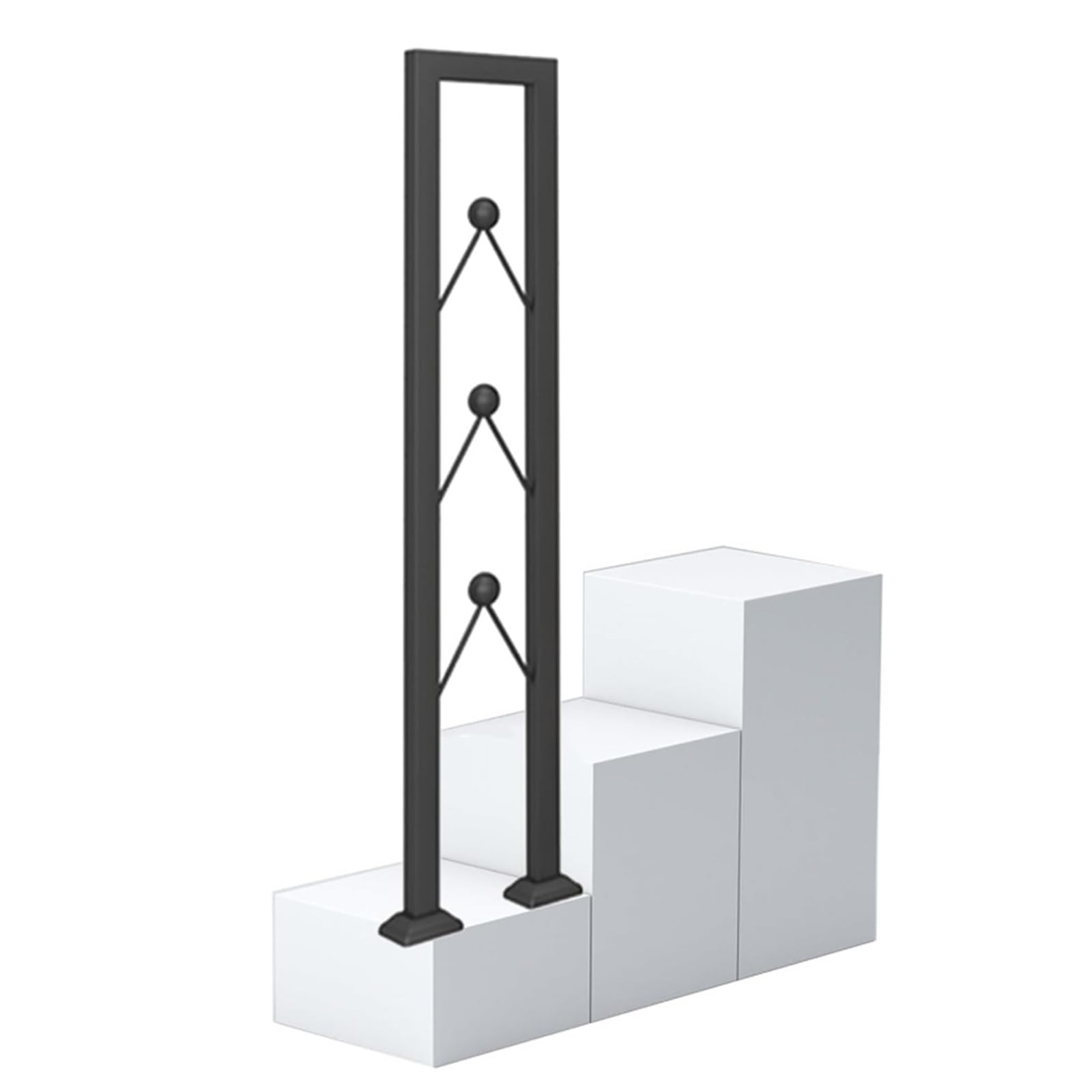 Garde-corps en fer forgé haut de gamme en U de 100 cm pour escalier intérieur