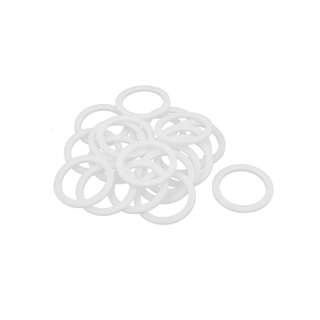 sourcingmap PTFE Flat Washers 39mm OD 30mm ID 2mm Thickness Sealing Gasket for Faucet Pipe Water Hose, White, Pack of 20 — image 1