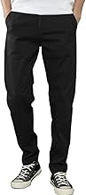 Topsky Men's Pants Stretchy Fall/Winter Loose Fit Casual Chinos Men's Hemmed Slim Fit Spring/Summer Super Stretchy Sweat Chino Pants Men's Hemming Large Size Men's Pants