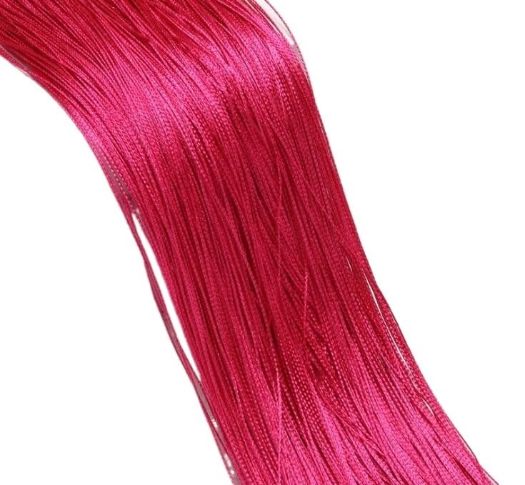 Fadenvorhang 3 x 2,6 m Lange Fadenvorhänge im Wohnzimmer, Trennlinie, Volant for Fenster, einfarbig, Hochzeitsfeier-Dekorationsvorhang Fadengardine(Rose,3x2m)