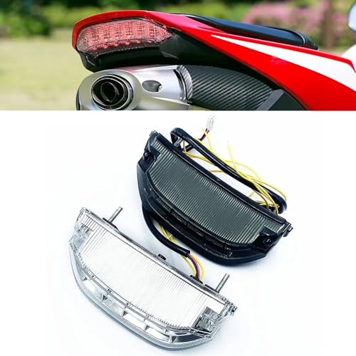 Luz trasera integrada para CBR 600RR con óptica ahumada y señales LED intensas 4