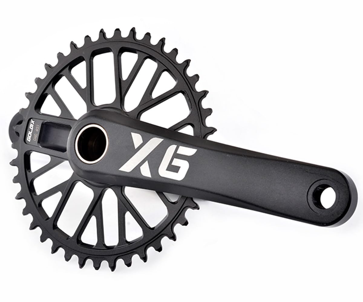 Bicicleta De Montaña Integrado Hueco Platos Y Bielas 175mm MTB Aleación De Aluminio Brazo De Biela 32/34/36/38/40/42/44/46/48T Ancho Estrecho Plato Bielas