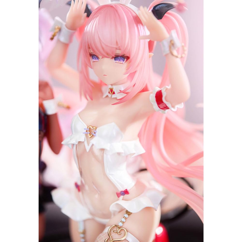 DEXSHUN Lulumu & Chrom Anime Figuren Illustration Bunny Girl Doppelmodell Lulumu Chrom Stehend Modell PVC Cartoon Statue Desktop Ornamente Sammlerstück 26cm