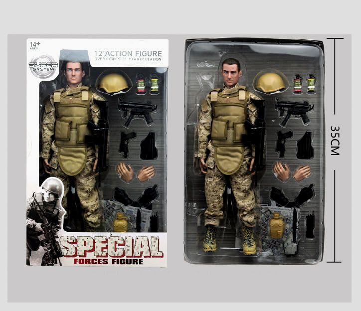 Amazon.com: 1/6 Scale Action Figure,12inch Special Forces Soldier