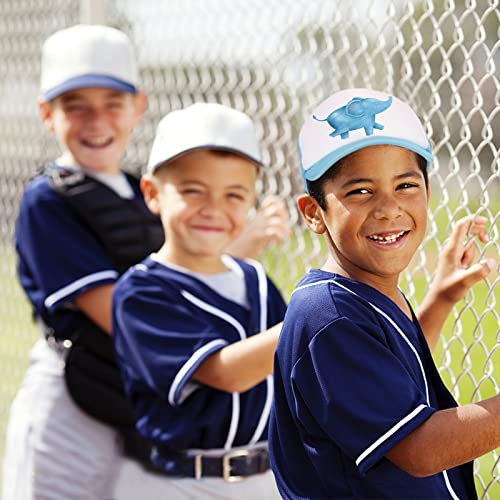 Outink 10 Pack Kids Trucker Hats Boys Girls Colorful Baseball Hats Adjustable Sublimation Blank Mesh Plain Baseball Caps (10Pack-Green White) #TOP4