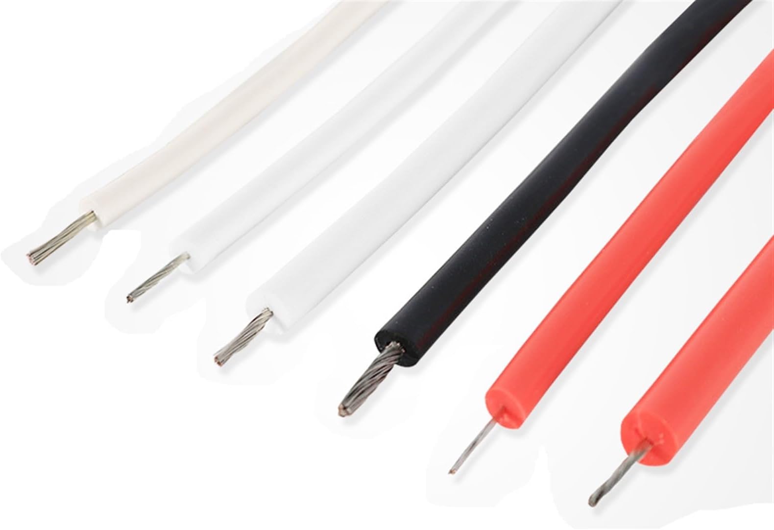 Trunking Solid UL3239 Silicone Tinned Copper Wire 6KV 10KV 20KV High Voltage Cable High Temperature 22AWG 20AWG 18AWG 16AWG Connector Loom (Color : Red, Size : 10meter 20KV-22AWG)