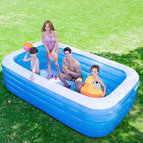 Piscina Inflável Retangular - 150✘115✘55cm - Médio 2000L