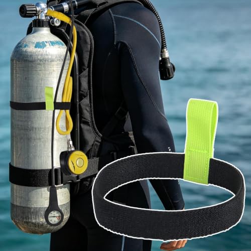Correa elástica para botella de buceo y soporte de snorkel ajustable 3