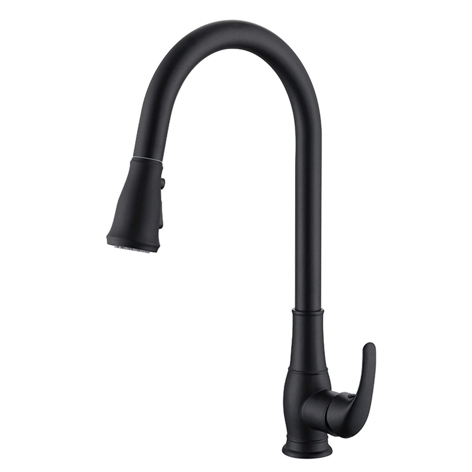 MXXQRHF Touchless Kitchen Faucet Black, Kitchen Faucets with Pull Down Sprayer, Stainless Steel Kitchen Sink Faucets, Single Handle Smart Kitchen Faucet