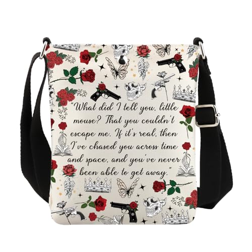 VAMSII Haunting Inspired Gift Run Little Mouse Lover Crossbody Bag Smut Book Reader Fans Gift Dark Romance Gift