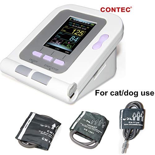 CONTEC Veterinary/Animal use Automatic Blood Pressure Monitor for cat/Dog Three Cuffs Included