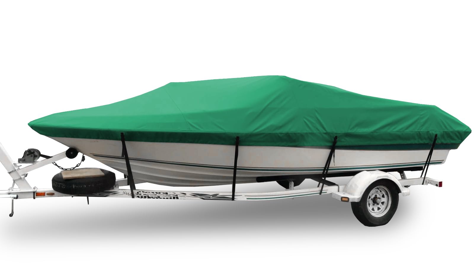Bâche Bateau 17-19FT (600x310 Cm) - Polyester Oxford 420D, étanche, UV, Avec Sangles Et élastiques