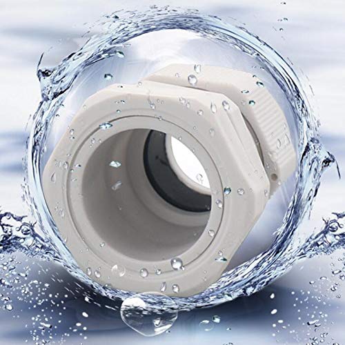 Wire & Cable Connectors PG25 White Waterproof Cable Gland - (Color: White)