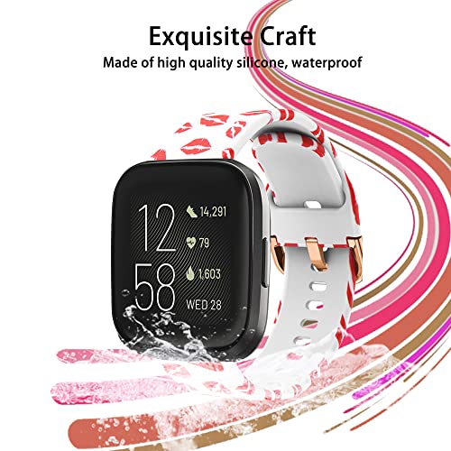 ToVioc Watch Strap for Fitbit Versa 2/ Fitbit Versa/Fitbit Versa Lite No Fading Silicone Replacement Watch Band for Fitbit Versa SE - Image 4