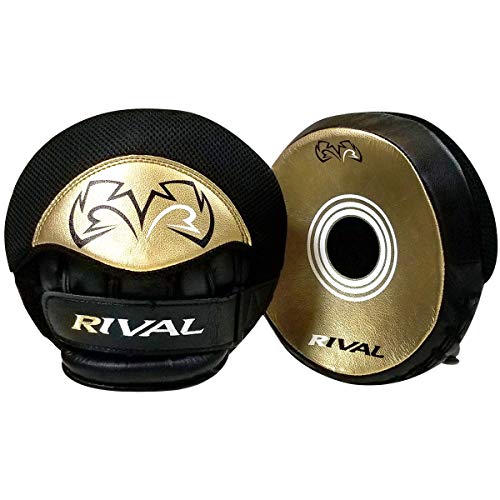 RIVAL Boxing RPM5 2.0 Parabolic Punch Mitts - Perfect for Precision and Combination Punching, 7" Diameter Striking Surface