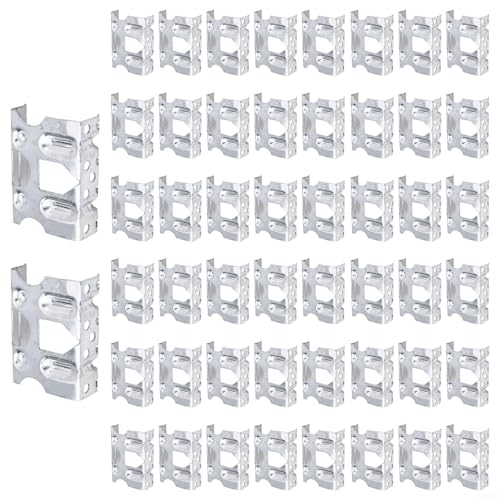 Nachhaltige Energieoptimierung, Set mit 50 Aluminium-Clip-Lösungen zur Verbesserung der Effizienz Ihres Solarmodulsystems (30 mm)