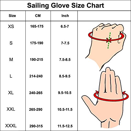 Image of MRX BOXING & FITNESS Sailing Gloves with 3 /4 Finger and Grip for Men and Women, Great for Kayaking, Workouts and More (Blue /Grey, Large)