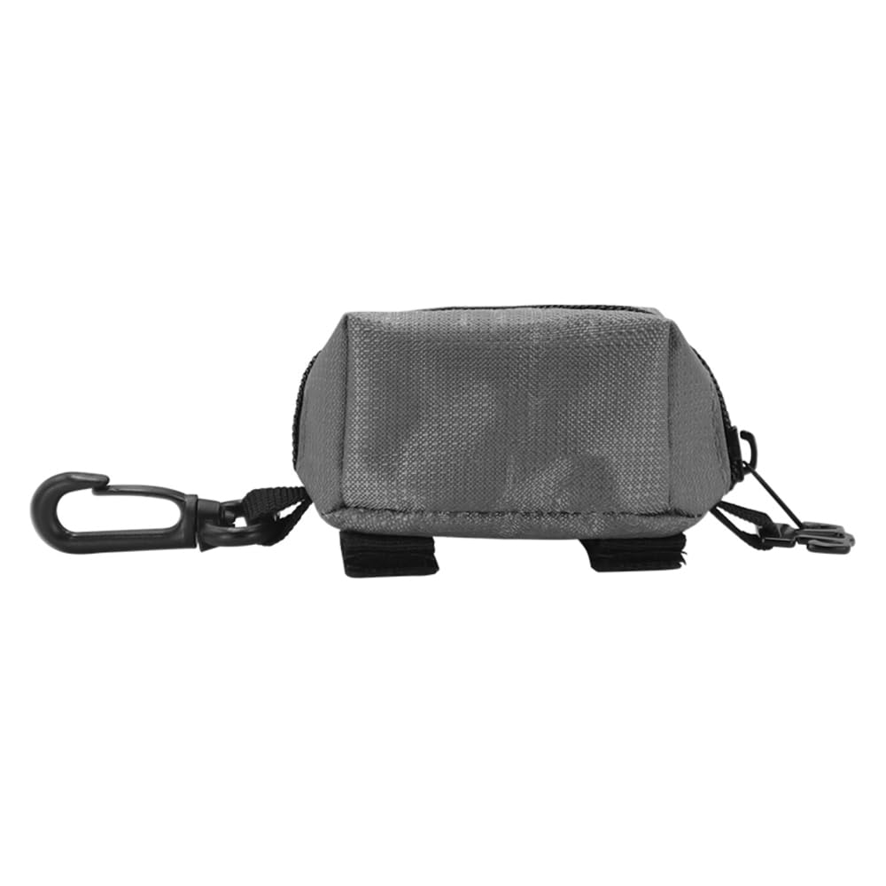 Dog Waste Bag Dispenser,Dog Poo Bag Holder with Hook & Elastic Strap & Carabiner Fits Any Dog Leas for Dog Walking Running Hiking