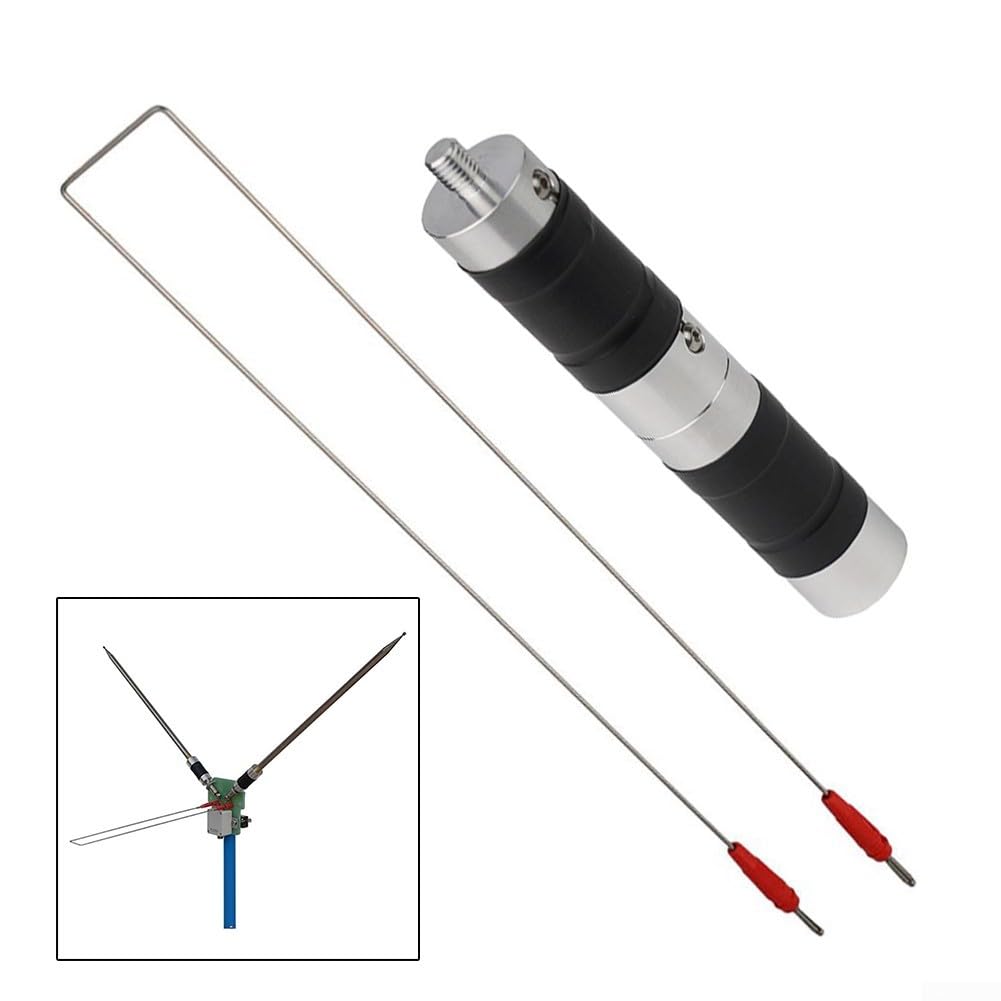 Antenne dipôle portable à large bande 200 W, 7-54 MHz 200 W en acier inoxydable positif V HF ondes courtes pour radio amateur et test sur le terrain (7 m + épingle à cheveux)