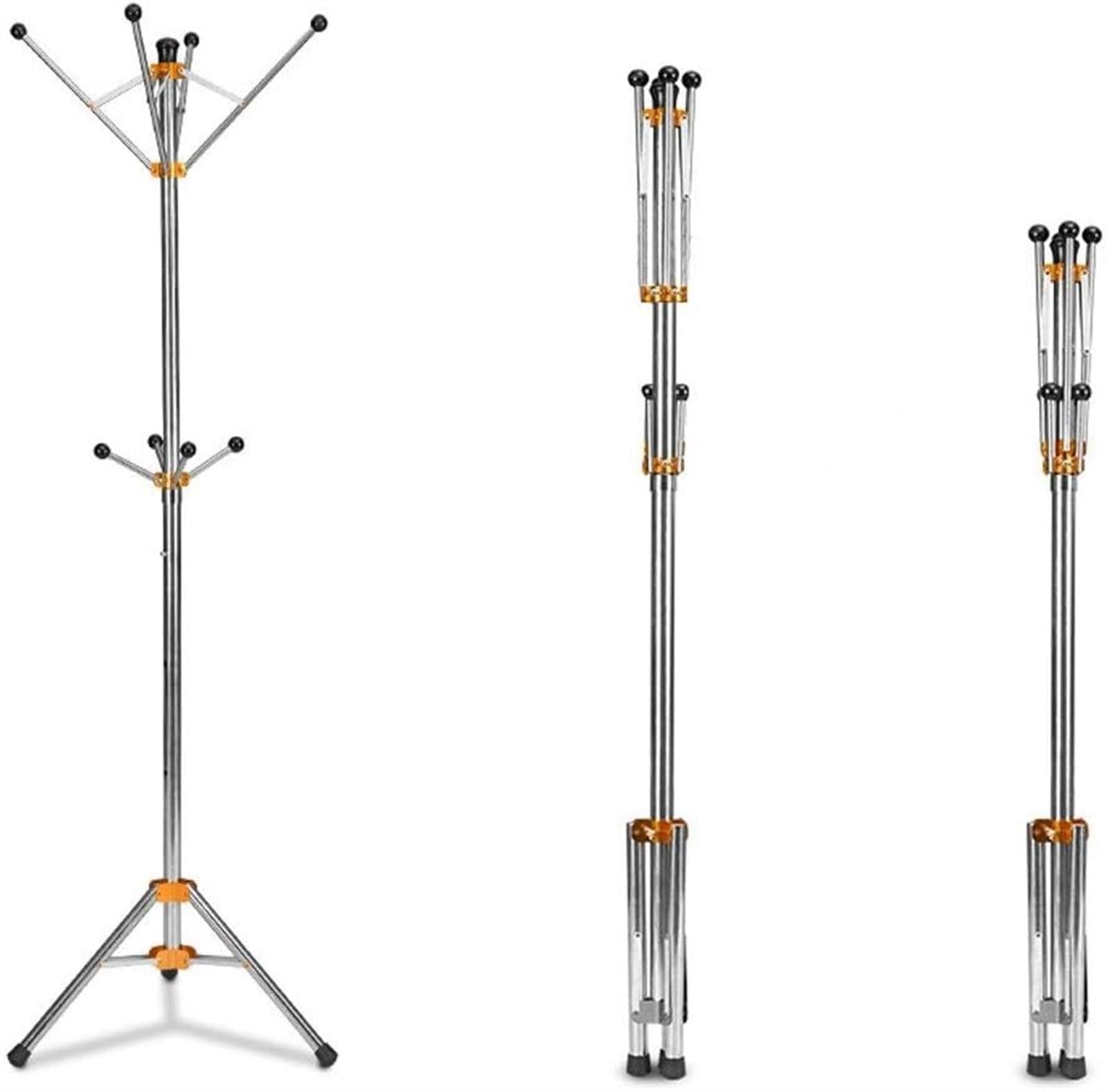 KIJyfgTR Coat Rack Stainless Steel Coat Rack, Sizes Free Standing Coat Stand, Hallway/Entryway Coat Hange