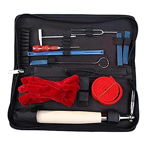 Piano Tuning Kits, UMsky 11 Pieces Piano Tuning Tools Including Tuning Hammer Mute Wrench Hammer Handle Kit Tools and Case for Tuner (11pcs)