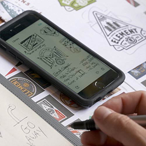 Image of Wacom Bamboo Slate Digital Notepad A4 (Letter Size) /Large Smart Notebook With Digitisation Technology Incl. Stylus With Ballpoint Pen /Compatible With Android And, gray