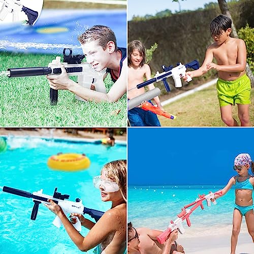 Maxee Elektrische Wasserpistole, M416 EIN-Knopf Automatische Spritzpistolen, Spielzeug Wasserpistole für Kinder Erwachsene Sommer Schwimmbad Party Strand im Freien