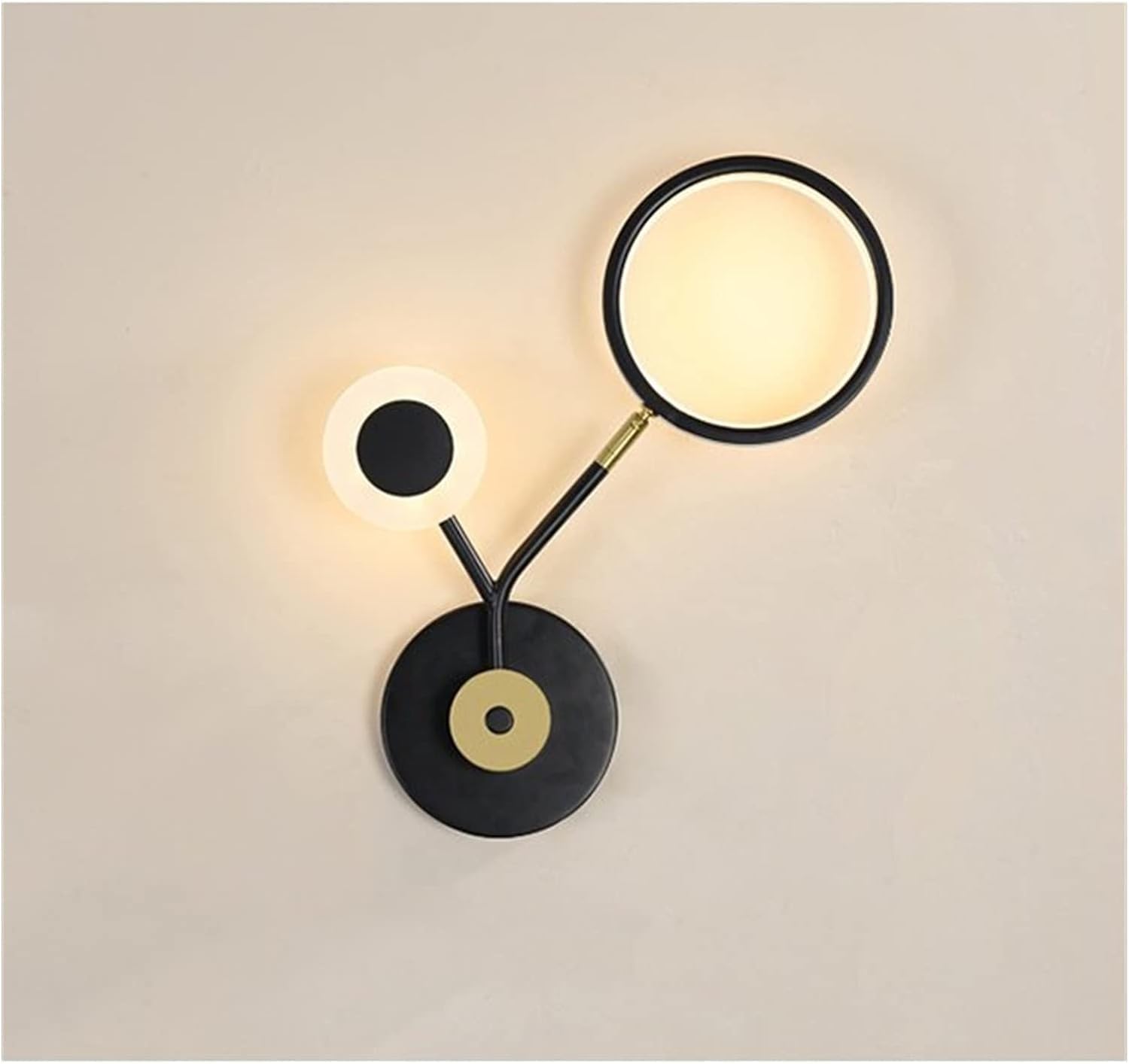 KLXSIVU Modern Luxury d Chaner Pendant Light - Simple Wall Lamp for Living Room, Bedroom, Dining Coffee Shop 58cm Stylish Ceiling Lighting Fixture (Black 35cm)
