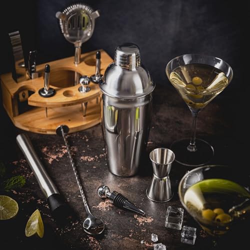 Juego de coctelería de 12 piezas KLAUSBERG KB-7655, el regalo ideal plateado 6