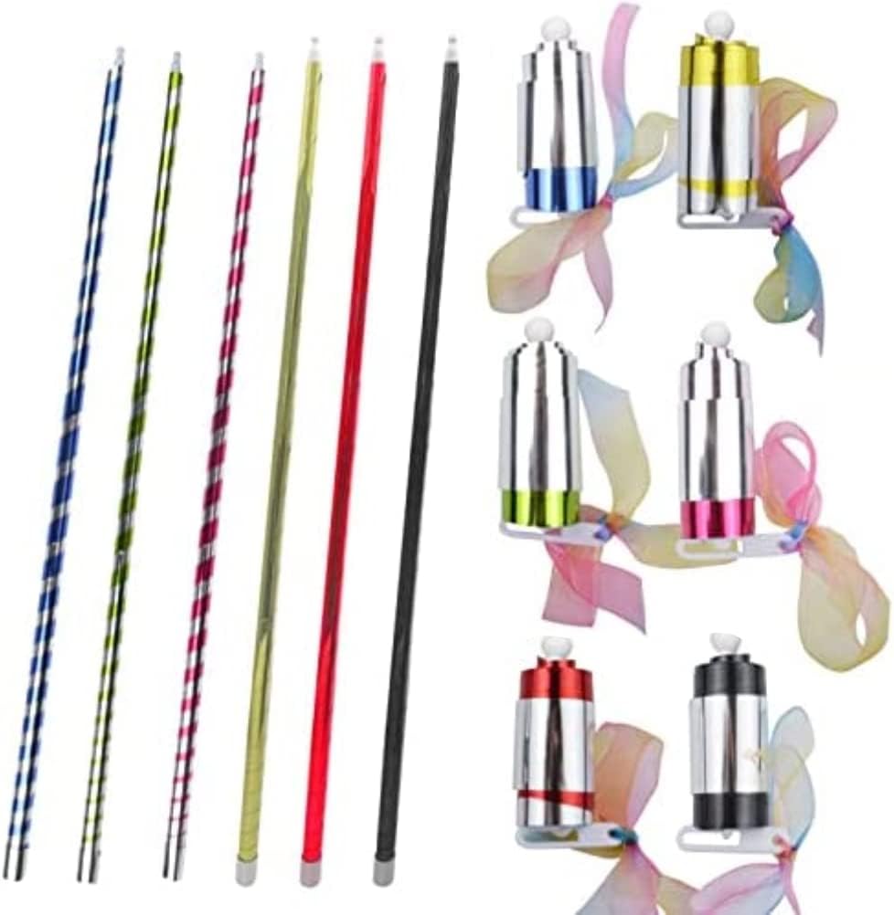 6 Pcs Magic Pocket Staff 93CM Retractable Portable Magic Pocket Staff Pocket Magic Tricks Pocket Prop Magic Kits