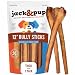 Jack&Pup 12-inch Premium Grade Odor Free Bully Sticks Dog Treats [Thick], (5 Pack) - 12" Long All Natural Gourmet Dog Treat Chews - Fresh and Savory Beef Flavor - 30% Longer Lasting