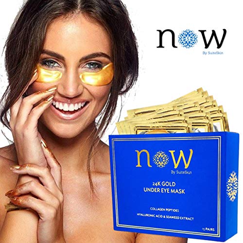 Under Eye Patches - 24K Dark Circle Under Eye Treatment Mask - Reduces Puffy Eyes & Wrinkles Fast