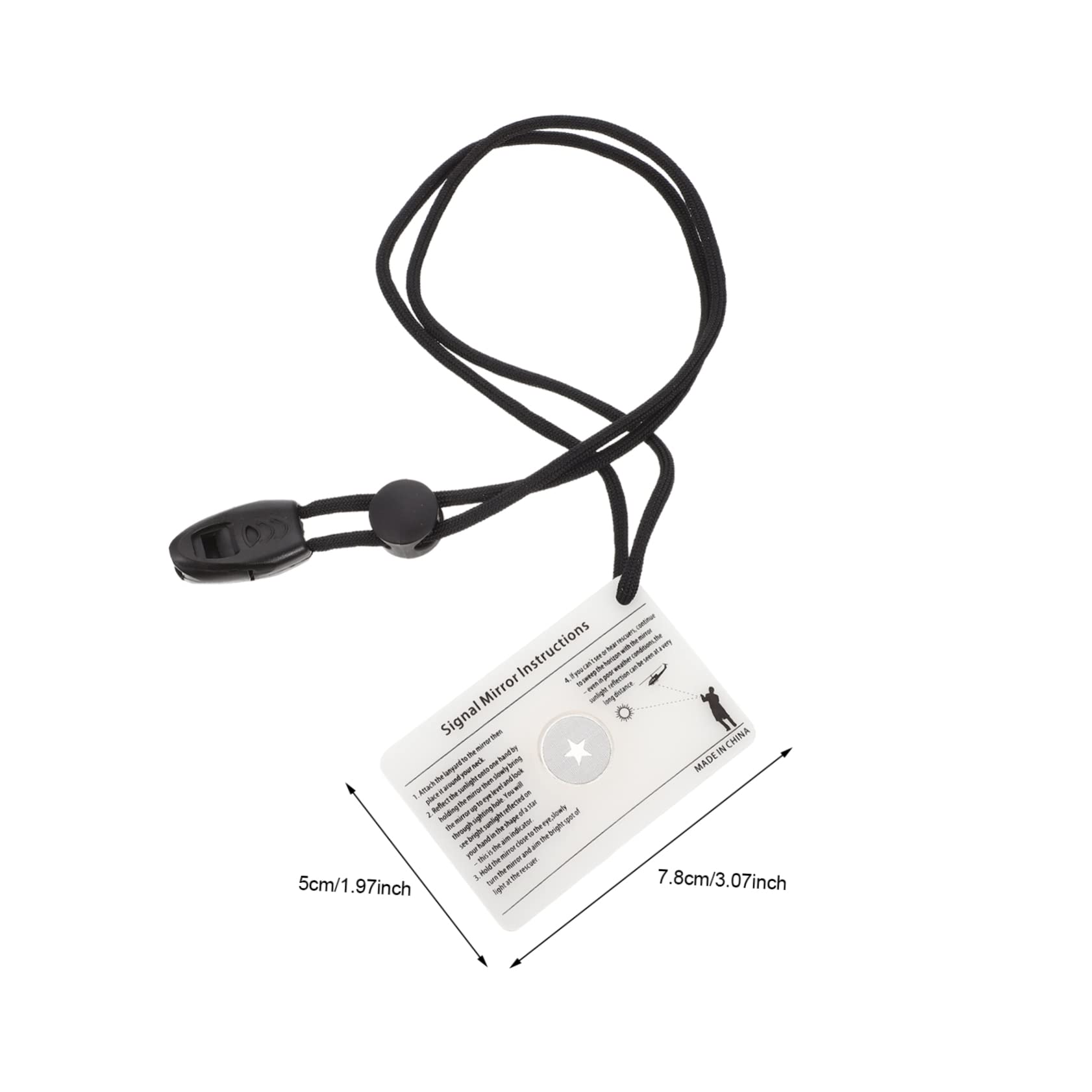 BESTonZON Miroir de Signalisation pour Urgences Plein Air Accessoire de Camping Survie
