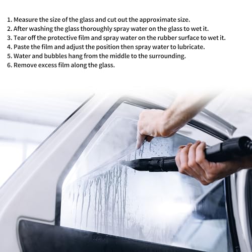 Motoforti Nano Ceramic Car Window Tint Film VLT 34% IRR 56% UVR 60% Black 14.76 ft x 35.43 Inch Privacy Film 2mil PET 1 Pc