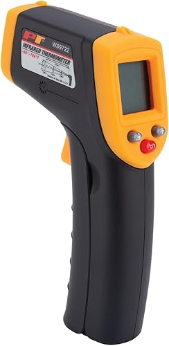 Performance Tool Termómetro infrarrojo sin contacto del laser de W89722 Digitaces, naranja y negro con relación del punto 12:1