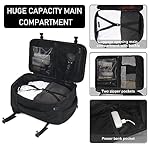 ECOHUB Travel Backpack 18x14x8 Spirit Airlines Personal Item Bag Carry On Backpack 13 Pockets Work Casual Daypack for Men Women Airline Approved Water Resistant Gym Backpack with Charging Port, Black - Image 4