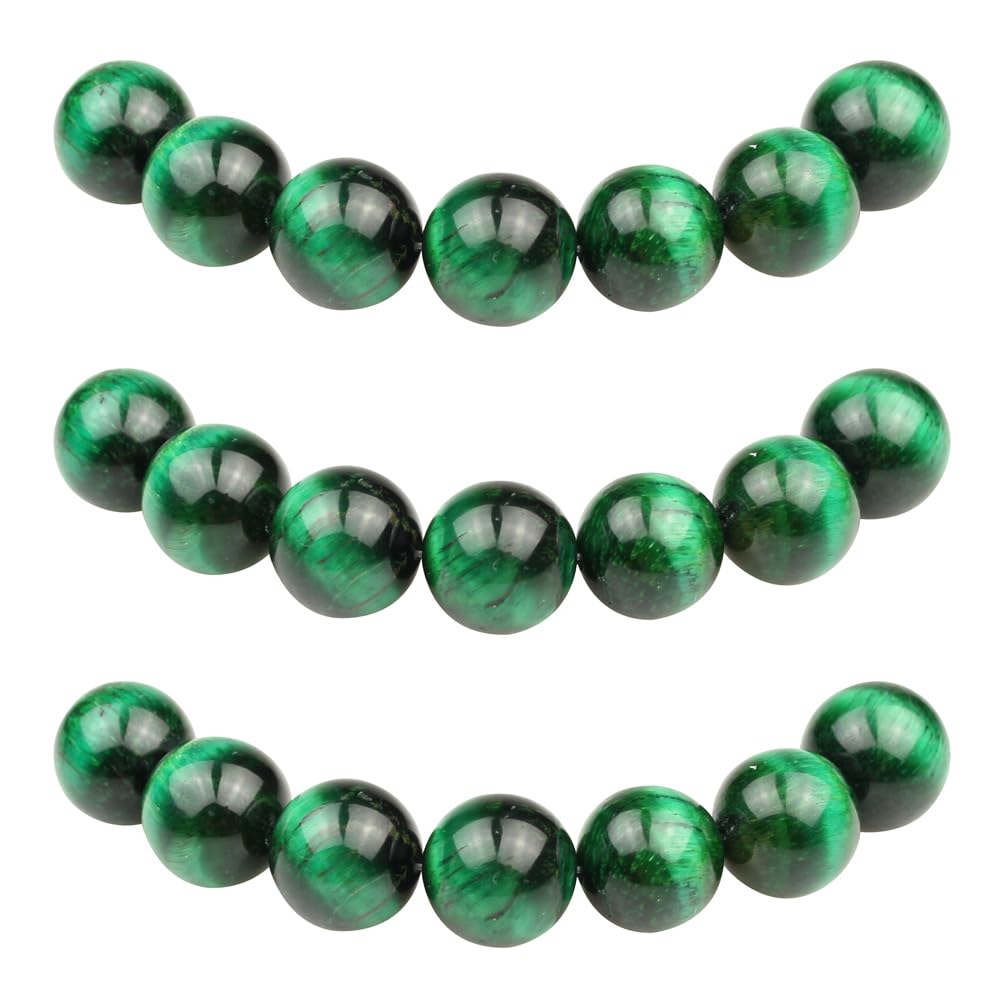MJDCB 8mm 43 piezas Cuentas de Piedra Sangre Redondas Sueltas Piedras Semipreciosas Naturales para Hacer Joyas Pulseras Collares — view 42