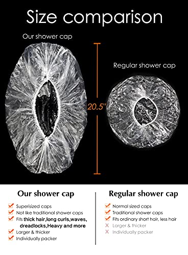 Disposable Xl Large Shower Cap For Women Long Hair Durable #TOP1