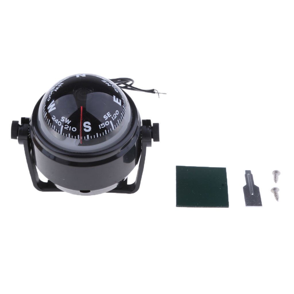 Marine Boat Compass with Mounting Kit for Caravan Truck Car Sailing Navigation