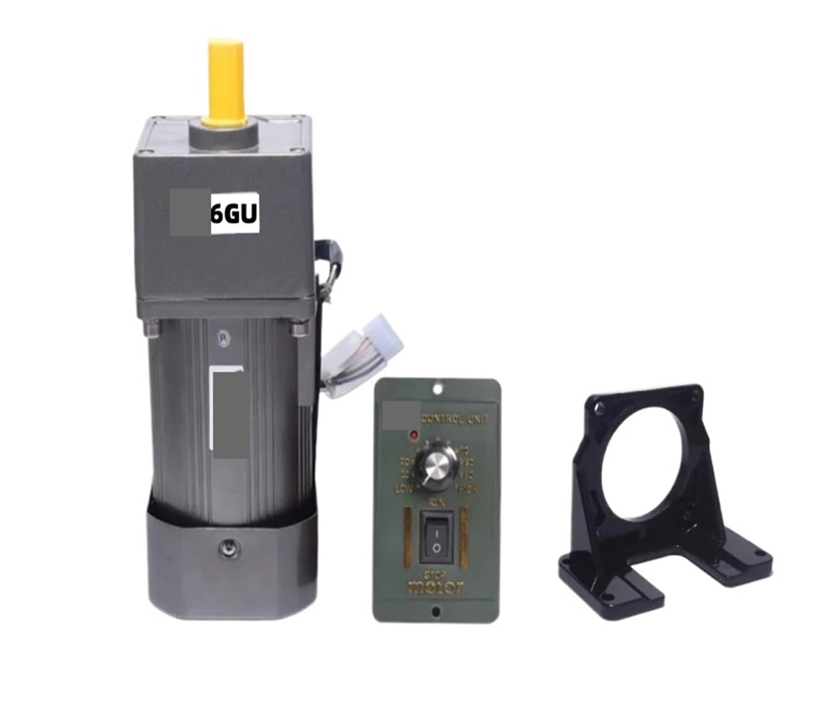 ANERTQUIH Asynchronous Motor 6GU3K-500K 400W 220V AC Gear Reducer CW CCW with Speed Controller + Bracket(6GU75K 18.4rpm)