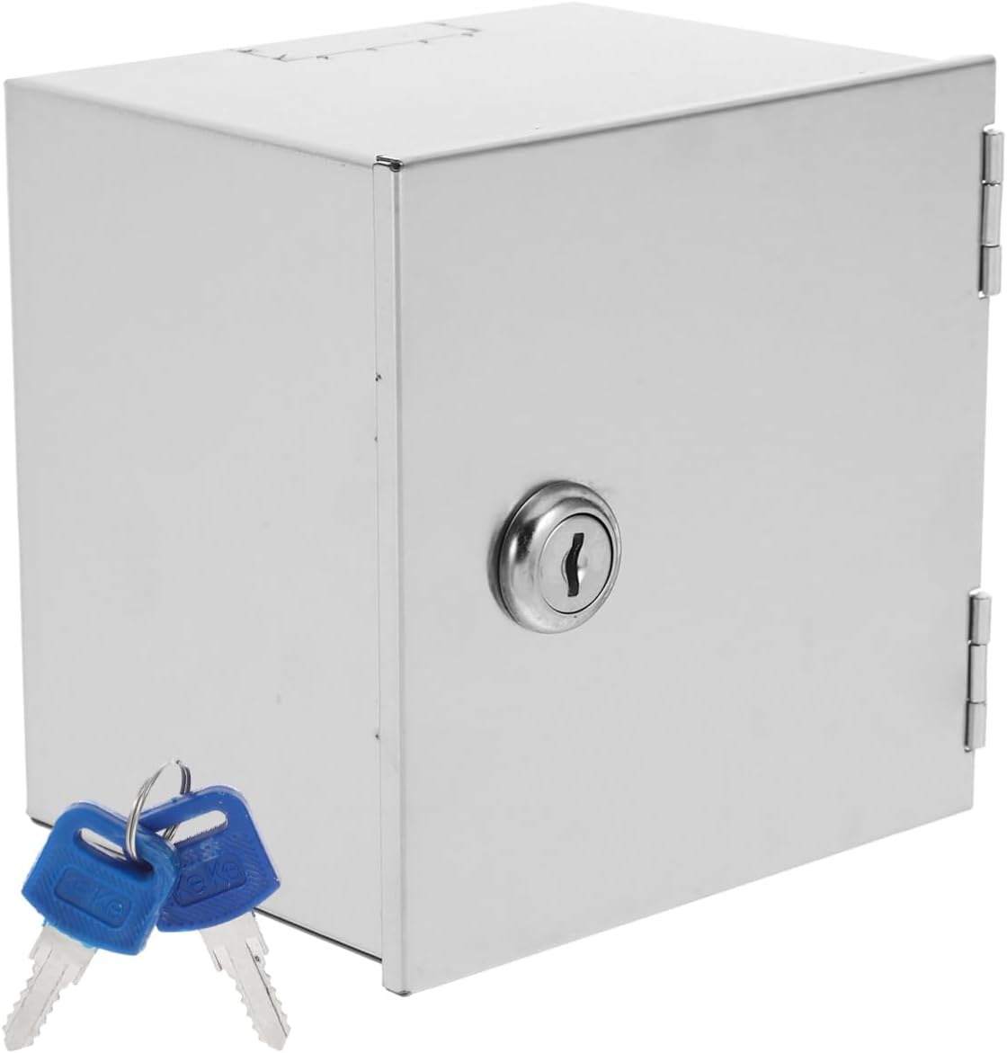 SEWACC Heavy-duty Stainless Steel Electric Outlet Security Box Lockable Weatherproof Socket Cover For Outdoor Use Anti-theft Electrical Box For Safety