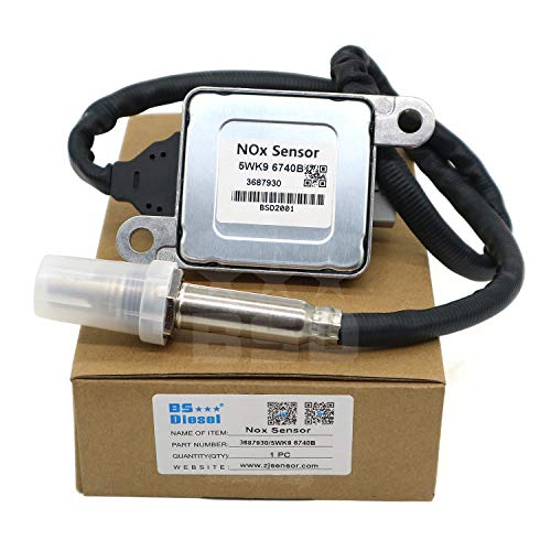 3687930 4326870 Nitrogen Oxide Sensor NOx Sensor 5WK9 6740B 12V fit 2013-2018 Cummins 11.9L 15L ISX15