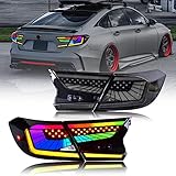 TT-ABC RGB Tail Lights for Honda Accord Accessories 2018-2022 Suitable for All 10th Gen Models Sport