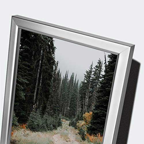 Giverny 11X14 Picture Frames, Silver Photo Frames For Wall Mounting, Simple Design Glossy Finish Frame Perfect For Home Decoration, Office, Hotel And Various Ceremonies Praties #TOP4