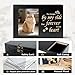 RINVEE Pet Urns for Cats or Dogs Ashes with Photo Frame, Wooden Memory Box for Keepsakes with Black Flannel as Lining, Cat Memorials Cremation Urns for Ashes(Black Medium)