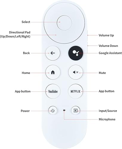 Miniatura 7 de Control remoto de voz de repuesto para Google Chromecast 4k Snow Streaming Media Player GA01919-US GA01919REM G9N9N GA02464-US GA02463-US GA01409-US