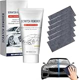 2026 Nuevo Kit Reparación Arañazos Coche con Paño Nano,Pasta 60g + 6 Paños,Reparador Arañazos Coche y Pulimento Coche Arañazos,Quita Arañazos Coche para Pintura,Cristal y Plástico