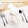 Astercook 24-Piece Black Silverware Set with Steak Knives Flatware Set for 4 Food-Grade Stainless Steel Cutlery Set Mirror Polished Utensils Set Include Spoons and Forks for Home Kitchen Restaurant #5