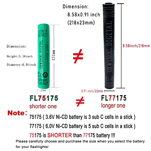 image for OXWINOU Compatible with streamlight 75175 Battery streamlight Batterie